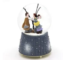 Orta Boy Kiş Masali Temali Pilli Kar Küresi