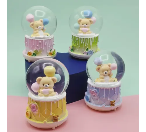 Orta Boy Sevimli Ayıcık Kar Küresi 1 Adet