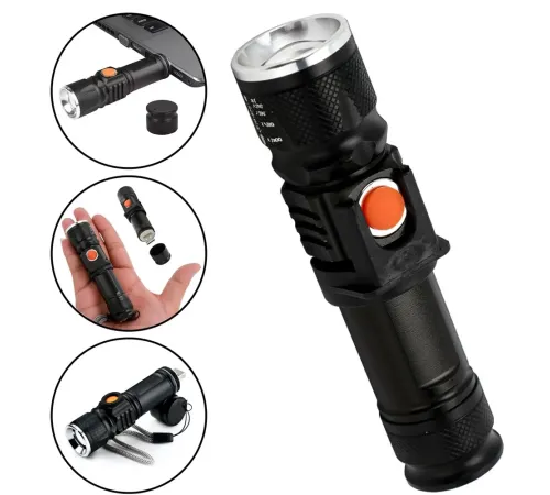 P50 Led Şarjli Mıknatıslı Usb El Feneri Wt-622