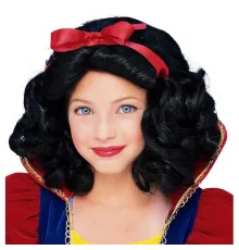 Pamuk Prenses Peruğu Kırmızı Fiyonklu