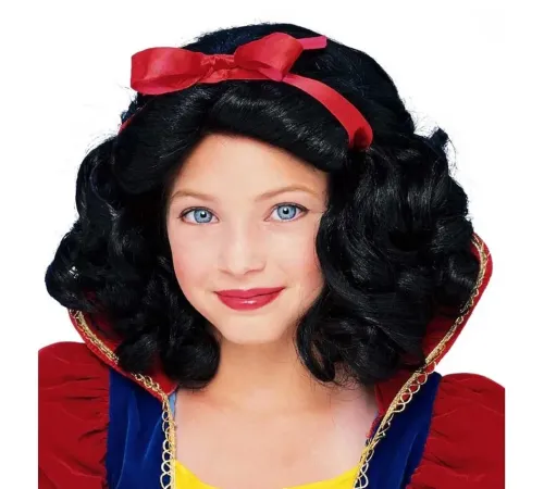 Pamuk Prenses Peruğu Kırmızı Fiyonklu