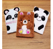 Panda Tasarımlı Peluş Defter