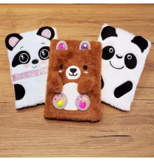 Panda Tasarımlı Peluş Defter