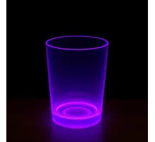 PartyGlow Neon Mor Bardak 8.5 x 10.5 cm