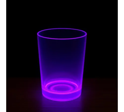 PartyGlow Neon Mor Bardak 8.5 x 10.5 cm