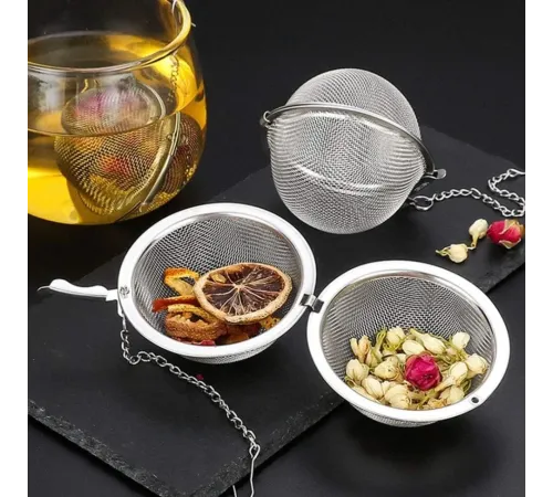 Paslanmaz Çelik Çay Demlik Küre Kilitleme Çay Topu