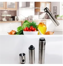 Paslanmaz Çelik Gövdeli Spray Yağlık - Zeytinyağ/sirke Püskürtücü