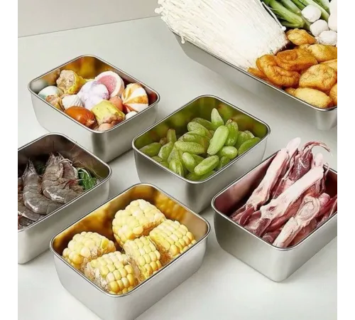 Paslanmaz Çelik Saklama Kabı 1 Adet