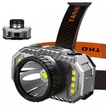 PeakStar PS-010 800 Lümen Zoomlu Şarj Göstergeli Cob LED Usb'li Şarjlı Kafa Lambası