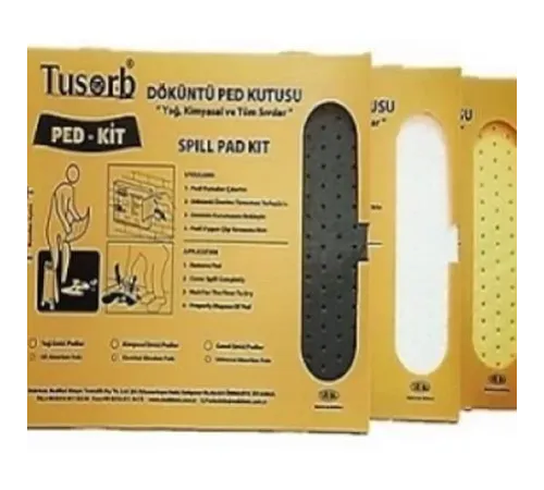 Ped-Kit Yağ Ve Kimyasal Döküntü Temizleme Ped 20 li Sarı