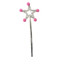 Pembe Ponponlu Yıldız Peri Asası 1 Adet