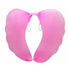 Pembe Renk Ortası Pembe Tüylü Tül Peri Kanadı 40x50 cm