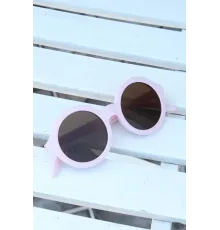 Pembe Renk Yuvarlak İskandinav Çocuk Gözlüğü