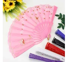 Plastik Kumaş Yelpaze 12 li Karışık 040