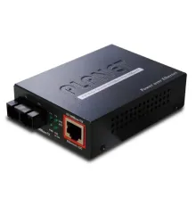 PoE Media Converter<br>
100Base-FX to 10/100Base-TX (SC Multimode 2 km)<br>
IEEE 802.3af PoE