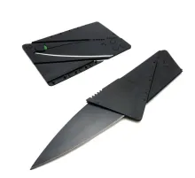 Portatif Katlanır Cüzdanda Taşınabilir Kredi Kartı Şeklinde Kamp Çakısı