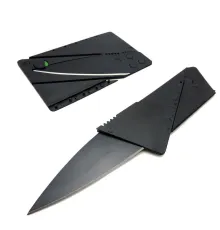 Portatif Katlanır Cüzdanda Taşınabilir Kredi Kartı Şeklinde Kamp Çakısı