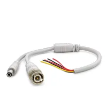 Power Jak Kablo Dc + Bnc 30Cm Beyaz HDX5531