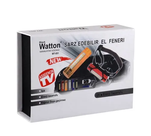 Powerbank Kafa Feneri Wt-051