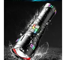 Pro F-3002 Alüminyum TG LED Gece Şeritli Type-C Şarjlı El Feneri