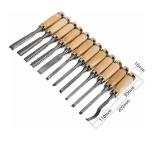 Profesyonel Ahşap Oyma Bıçak Seti 12 Parça