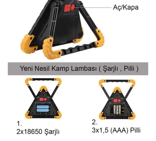 Profesyonel Kamp - Araba Lambası Bm-610