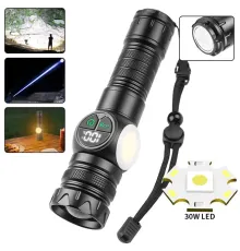 Profesyonel Zoomlu 30W Powerbank Mıknatıslı Avcı Kamp Tamirci Feneri PS-8745