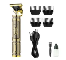 PS-033 Çelik Kasa Profesyonel T-bıçak Saç Sakal Ense Ve Çizim Tıraş Makinesi