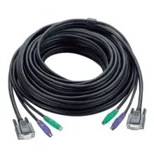 PS/2 KVM Kablosu, VGA Monitör 15 pin HDB Dişi, PS/2 Klavye 6 pin mini-DIN Erkek, PS/2 Mouse 6 pin mini-DIN Erkek <-> VGA Monitör 15 pin HDB Erkek, PS/2 Klavye 6 pin mini-DIN Erkek, PS/2 Mouse 6 pin mini-DIN Erkek, 10 metre