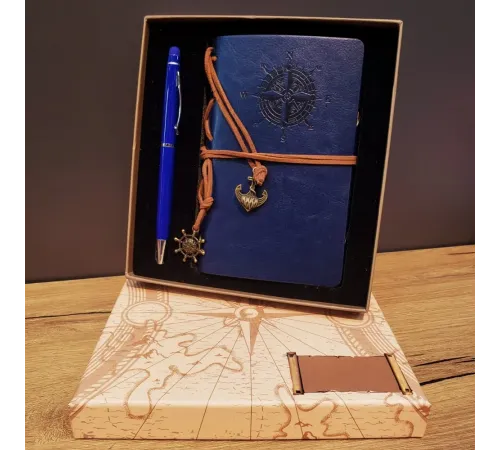 Pusula Defter Ve Tükenmez Kalem Set