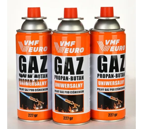 Remtas Vmf Eurogaz Kamp Ocak Gazı Valfli Kartuş 227GR - 3 Adet