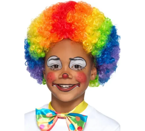 Rengarenk Kıvırcık Afro Peruk Bonus Saç 120 Gr