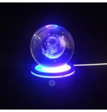 Renk Değiştiren Yeni Nesil Usb li Dönen Cam Küre