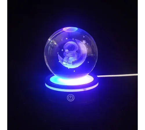 Renk Değiştiren Yeni Nesil Usb li Dönen Cam Küre