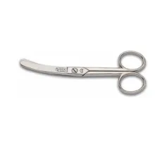 Rıza M-159 Eğri Manifatura Makası No: 5 inç / 12,70 cm - Nikel Kaplama