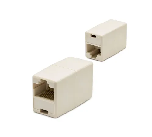 RJ45 To RJ45 Uzatma Adaptör Krem 10 Adet