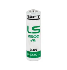 Saft LS 14500 3.6V AA Size Pil Li-SOCI2