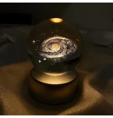 Samanyolu Plastik Altlıklı Işıklı Cam Küre 6 Cm