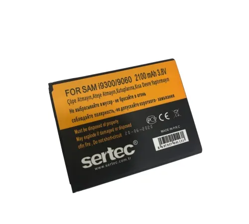GALAXY S3 i9300 / 9060 / 9082 Uyumlu Batarya