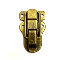Sandık, Kutu Klipsi, Ön Kilidi - 48x30mm, Antik, 1 Adet