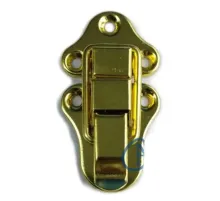 Sandık, Kutu Klipsi, Ön Kilidi - 72x40mm, Altın, 100 Adet