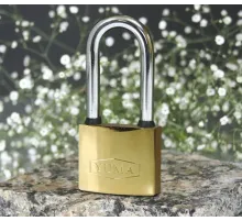 Sarı Kaplama Döküm Uzun Asma Kilit 38mm