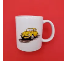 Sarı Vosvos Tasarım Kupa Bardak