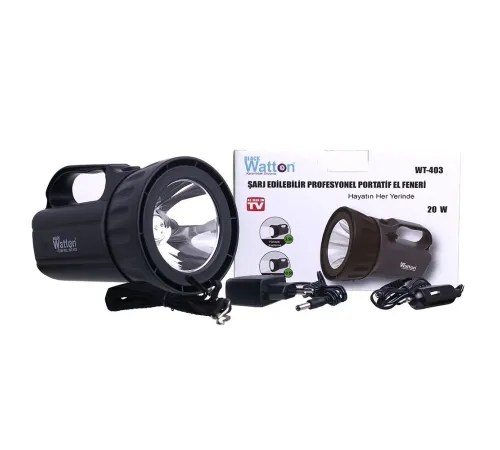 Şarj Edilebilir Profesyonel Portatif EL Feneri Wt-403