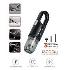 Şarjlı Araç EL Süpürgesi El Siyah A031S