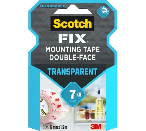 Scotch Şeffaf Montaj Bandı 19 mm x 1 5m