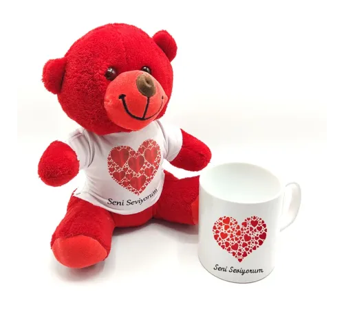 Seni Seviyorum Ayıcık ve Kupa Bardak Seti