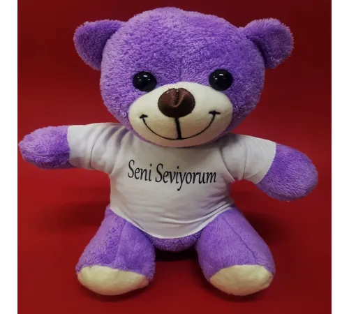 Seni Seviyorum Tişörtlü Peluş Ayı