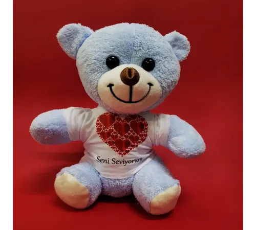 Seni Seviyorum Yazılı Tişörtlü Ayıcık