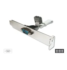 Digitus Seri yuva braket kablosu, D-Sub9 - IDC 2x5pin St/Bu, 0,25 m, seri, DTK, bej renk